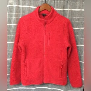 Talbots Zippered Fleece Jacket-Size Medium